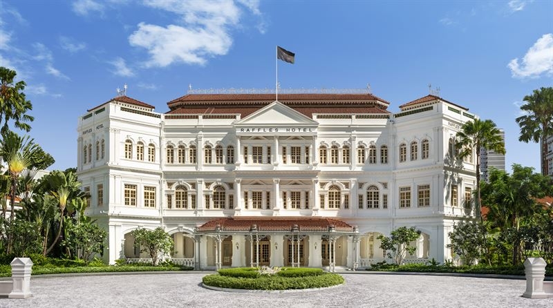 Raffles Singapore hotelli on yksi harvoista suurista 1800-luvun hotelleista, joita maailmassa on jäljellä.