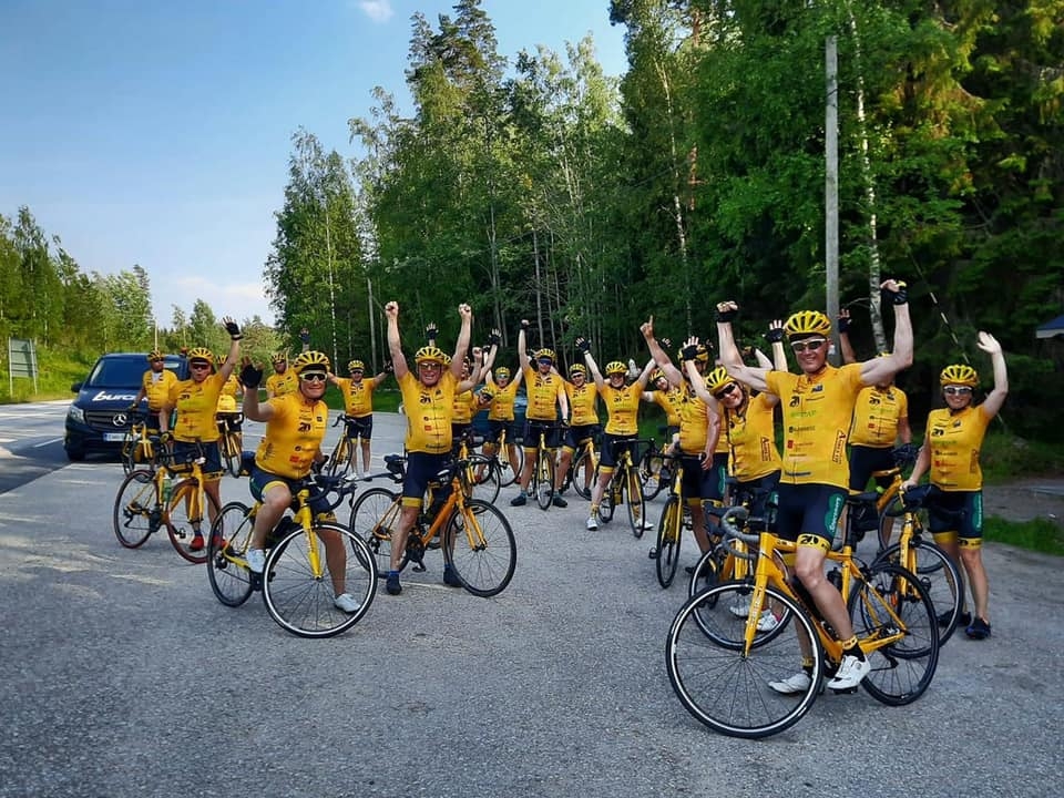 Kuva: Team Rynkeby – God Morgon Finland Yhdessä polkeminen luo yhteisöllisyyttä