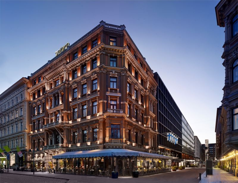 Uudistuminen toteutetaan vaiheittain, ja täysin uudistunut hotelli valmistuu vuoden 2026 alussa. Kuva Hotel Kämp